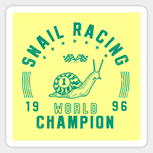 Snail Racing Champ Magnet